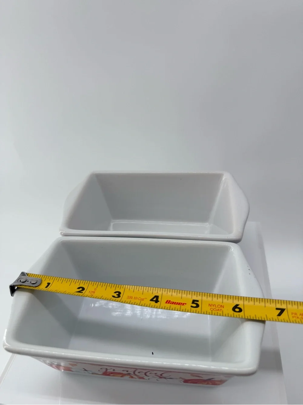 Grateful Pumpkin Ceramic Baking Dish - White and Orange
